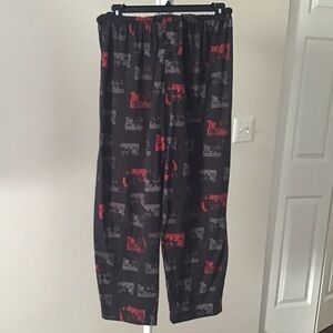 Black and Red Graphic Men's pj Pants godfather